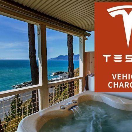 Amazing Oceanview 2 Bedroom Oceanfront! By Oceanviewhottubs Shelter Cove, Ca Tesla Ev Station מראה חיצוני תמונה